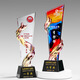 Jiayan Crystal Trophy Personnalisation Retirement Souvenirs Trophy Trophy Trophy Trophy Trophy Gifts pour camarades Personnalisation des cadeaux Excellent trophée Employee