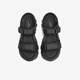 Tata casual sandalias de suela gruesas zapatos para mujeres de moda sandalias de playa suaves de estilo verano WL701BL4 Negro 36