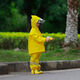 Shantou Lincun Chaodatong waterproof full body children's boys and girls kindergarten set raincoat overalls rain pants one-piece Anji 901 yellow jacket + overalls + rain boots L size suitable for 100-115 height
