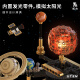 Compatible with Lego building block assembly Stem science experiment space rocket children's toys boys gift 6-12 years old electric rotating solar system/1098PCS