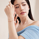 Saturday Fuhong 18K gold temperament small waist K gold bracelet for women C0711828 16+3cm birthday gift