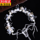 Jingmin Super Fairy Children's Headwear Beautiful Garland Head Flower Girl Hair Accessory Forest Girl Performance Host Vacation Wristband Hairband White