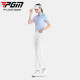 PGM Golf Clothing Women's Breathable Short Sleeve T-Shirt POLO Shirt YF673-Ice Crystal Blue [Top] XL