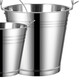Wenstan W728 stainless steel water lifting bucket, property sanitation hotel cleaning bucket portable outdoor construction site water storage bucket car wash bucket No magnetic thickened bucket without cover 10L