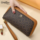 Goldlion Women's Handbag 2025 New Handbag Women's Brand Long Wallet Wallet High-end Luxurious Double Zipper Can Hold Mobile Phone Length 220* Width 115* Thickness 60mm
