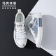 Mark Huafei canvas shoes men's summer men's shoes 2025 new versatile classic board shoes men's casual shoes trendy low-top denim shoes white and blue [couple style] 39 (245mm) leather shoe size = sports shoes 40