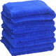 Yiran thickened microfiber towel absorbs water and does not shed lint easily, housekeeping cleaning cloth, wiping table and glass, hotel cleaning cloth, 5 thickened dark blue 30*50CM