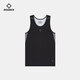 Zhizhe Compression Vest Men's Sports Basketball Training Running Breathable Quick-Drying Tight Fitness Clothing Pure Black XL