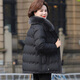 Snow Flying Down Jacket Women's 2025 New Winter Middle-aged and Elderly Women's Thickened High-End Style Fox Fur Collar Mother's Jacket Black L 165 110Jin Jin is equal to within 0.5 kg