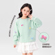 
Zuoxi Girls Sweatshirt Autumn Children's Tops Fashionable 2025 New Autumn Clothes Girls Medium-Grand Children's Clothes Green 120
