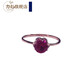 Libiao rose gold ruby women's ring Russian 585 purple gold color 14K gemstone ring simple new style women's size 11