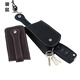Kangourou (kangourou) Couche de tête Couche de vache Multi-fonction sac clé European et américain Retro Moustonted Car Remote Control Men's Universal Key Sac Black