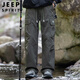 JEEP SPIRIT吉普工装裤男春夏季裤子男士宽松休闲裤伞兵裤 军绿色 XL