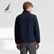 NAUTICA shopping mall same style men's spring and summer new soft shell velvet anti-splash standing collar jacket for men JO4314 Navy 4NV L
