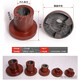 XMSJ three-claw coupling plum blossom water pump motor universal joint drive shaft cast iron back wheel elastic large torque coupling 12048