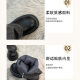 路让宋女士马丁靴筒靴时尚潮流厚底短款女靴春夏复古牛仔英伦风裤管靴 棕色 38