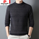 
Pier Cardin pure sweater men's thickened winter new middle-aged half-high neck striped sweater warm knitted sweater autumn clothes 15832 camel color 170/L recommended 115-135Jin [Jin equals 0.5 kg]