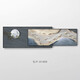 CLCEY现代轻奢客厅装饰画感九鱼图叠加壁画沙发背景墙挂LP-91 LP-9195 42*100+32*100格调黑麻棉油画布
