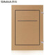 Sima (SIMAA) [10 packs] Acid-free file box Document file box New standard kraft paper file box information storage box supports customization [back width 12cm] 674g imported beef card