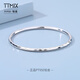 TTMIX genuine pt950 platinum bracelet for women platinum bracelet round light luxury platinum bracelet birthday gift 56mm weight 12.34g thick 3.0mm