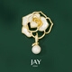 Jay camellia brooch, high-end female corsage pin accessories, birthday gift for mother, mother-in-law and elders