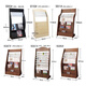 
Newspaper rack Newspaper rack Books and newspaper rack Wooden information rack Floor-mounted newspaper rack Magazine rack Storage promotional storage display rack K687# Walnut color High 96 Four newspaper clips