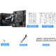 MSI B760M with Intel 12th Generation I5 CPU motherboard set PRO B760M-E DDR4 I5 12400F (upgraded 12490F)