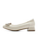 Belle temperament fashionable flat heel shoes for women versatile ladies single shoes A6Z1DAQ4 beige 38