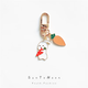 SunToMoon Holding Rabbit Cute Alloy Accessories Creative Girl Heart Keychain Cartoon AirPods School Bag Pendant Letters - Stand Rabbit