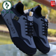 Woodpecker Spring and Autumn Men's Shoes Leather Waterproof Sports Shoes Men's 2025 New High-end Anti-Slip Wear-resistant Moisturizing Shoes All-match Casual Shoes Men's Gray (Flange Cotton Shoes) H-882-1 41