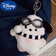 Disney (Disney) Ins Blush Pacha Hund niedliche Puppe Girl Heart School Tasche Anhänger Plüsch kreativer Puppen -Cartoon -Paar Geschenk kleiner Par + Schwimmbrillen + Schwarz -Weiß -Schal + Schlüsselbund