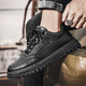 Changxiang Huili waterproof and non-slip work work chef kitchen pure sports and leisure spring autumn and summer leather shoes men's board shoes labor protection DG16 all black 42