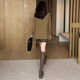 
GARNUO Coffee Small Suit Jacket Women's Small 2025 Spring and Autumn New High-end Design Niche Casual Short Suit Coffee [826 Two-pin buckles and slits] S[80-110Jin[Jin equals 0.5 kg]]