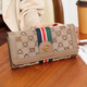 Sephren Mode Horizontale Brieftasche Frauentemperament 2025 Neues Top -Layer -Kuhspur Multifunktionsklapper Kartentasche mit großer Kapazitätsbeutel Weiches Leder Braun DC5A561405