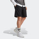 阿迪达斯 （adidas）短裤男裤夏季新款运动裤宽松舒适透气针织休闲五分裤IP3932 IC9756黑色  S