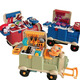 Yunya Children's House Playing Kitchen Cooking Set Can Riding Sliding Train Deformed Storage Boy and Girls' Birthday Gifts [Doctor's Model] Three-in-one Multi-functional Train