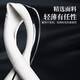 俥驰之适用标致方向盘套标志408/308/4008/5008/508L/2008汽车超薄把套 皮质黑色【压花黑色】双D型