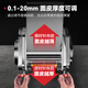 Chigo Electric Noodle Press Gewerter Haushaltsnudelmaschine kleiner Edelstahl Vollautomatischer Roll- und Knetenteig integrierter Maschine 180 Neues verbessertes Modell 丨 Edelstahl -Teigmesser + All Kupfermotor 丨 vollständige Eisenzähne