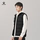 KELME Sports Cotton Vest Men's Waistcoat Autumn and Winter Warm Commuting Sports Coldproof Vest Sleeveless Cotton Jacket Black 2XL