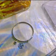 莫比乌斯公主铃铛手镯女开口可调节闺蜜手环气质首饰七夕礼物 M1479【双环福字手镯1个装】