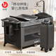 ULOP spliced crib multi-functional bed foldable mobile baby bed newborn baby sleep magic rocker extra large crib mosquito net + changing table + bed bell