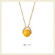 Fat Donglai's same beeswax pendant for women, Bailan necklace for women, 2024 new style for mom, 925 silver & beeswax