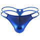 Please fashion sexy men's thong imitation leather shiny ice silk personality GAY bar nightclub men's S color
