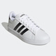 Adidas men's shoes casual shoes women's shoes summer new sports shoes GRAND COURT 2.0 fashionable and versatile low-top shoes GW9195/white 42 (260mm)