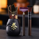 HOI KONG Tea Set Accessories Tea Ceremony Six Gentlemen Tea Making Three-piece Set Whole Tea Knife Tea Clamp Needle Tweezers Brush Kung Fu Tea Art Tools Zen Tea One-Piece Tea Ceremony Cylinder + Buddha Hand Five-piece Set + Tea Scraper