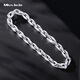 Miss JuJu pt950 platinum bracelet men's fashionable mechanical style platinum bracelet men's authentic thick and high-end bracelet, weight 28.96g, length 22cm, thickness about 6mm