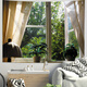 Sanqihu Window Strots Life Fake Window Colteer Fondage Tissu de chevet Decoration Place de gamme Renolation Good Stuff Tapestry Chambre mural Tissu 3884 HD VELVET COLLECT HORIZONTAL COLLECTION 75 HEAUFS 95 LIGNE M (UNIQUEMENT POUR L'INSTALLATION)