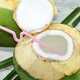 Ganguo has an appointment with Hainan coconut, green coconut, fresh coconut with skin, green coconut, tender coconut, amniotic fluid replenishing fruit for pregnant women, 6 tender coconuts with skin - recommended for pregnant women