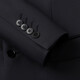 Qipai men's wool suit suit 2025 autumn new business wedding dress including cashmere suit and trousers two-piece set black suit top XXS B46 170/92B