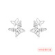 Enchanting Cat S999 Sterling Silver Butterfly Earrings for Women 2025 New Earrings Light Luxury Niche Women's Birthday Gifts for Girls Practical Simple Butterfly Earrings 1 Pair 999 Pure Silver